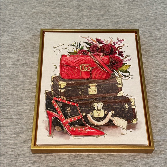 Gucci and Louis Vuitton Fashion Art Print - Picture 2 of 4